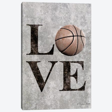 LOVE Basketball Canvas Print #SUB18} by Susan Ball Canvas Print