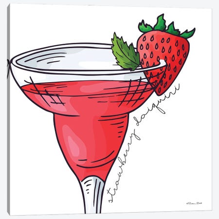 Strawberry Daiquiri Canvas Print #SUB190} by Susan Ball Art Print