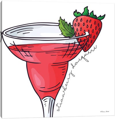 Strawberry Daiquiri Canvas Art Print - Daiquiri