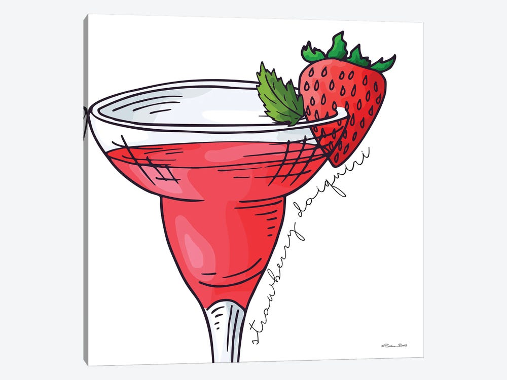 Strawberry Daiquiri by Susan Ball 1-piece Canvas Wall Art