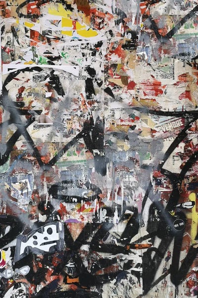 Graffiti Wall II by Susan Ball canvas print