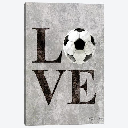LOVE Soccer Canvas Print #SUB20} by Susan Ball Canvas Wall Art