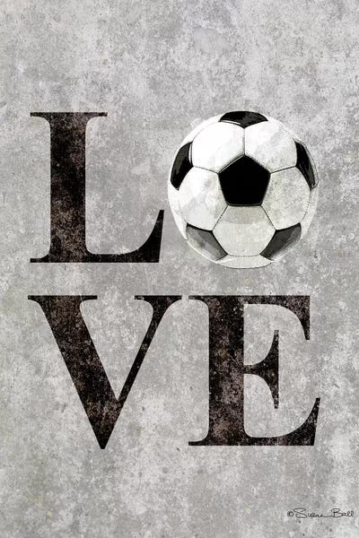Kids Inspirational Art: LOVE Soccer by Susan Ball