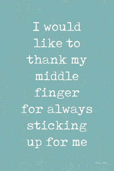 Susan Ball: Middle Finger by Susan Ball