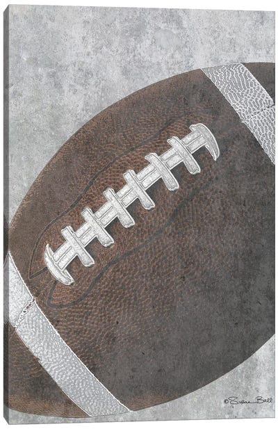 Sports Ball - Football Canvas Art Print - Game Room Art