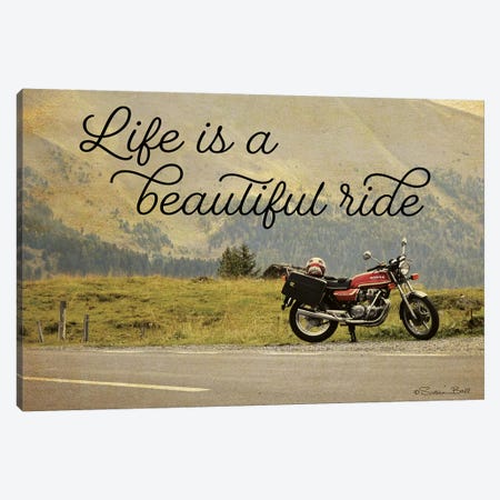 Life is a Beautiful Ride Canvas Print #SUB34} by Susan Ball Canvas Artwork
