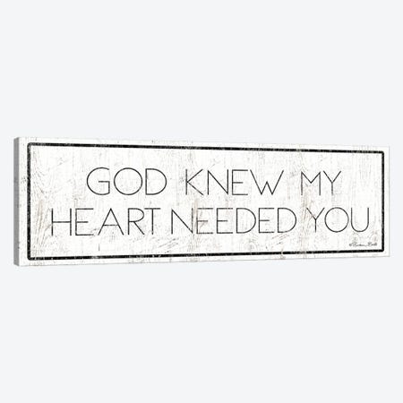 God Knew My Heart Needed You Canvas Print #SUB42} by Susan Ball Canvas Artwork