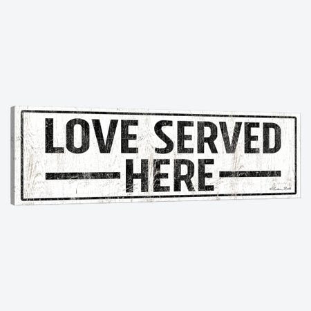 Love Served Here Canvas Print #SUB48} by Susan Ball Canvas Wall Art