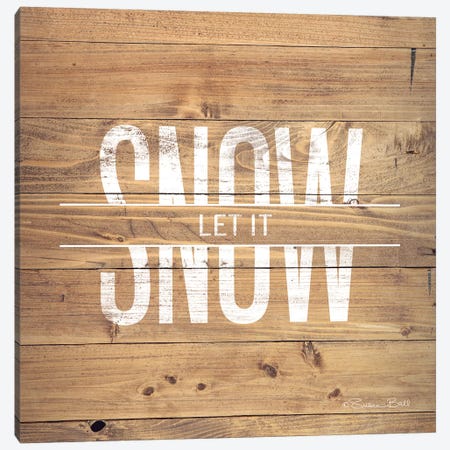Let It Snow Canvas Print #SUB58} by Susan Ball Canvas Art Print