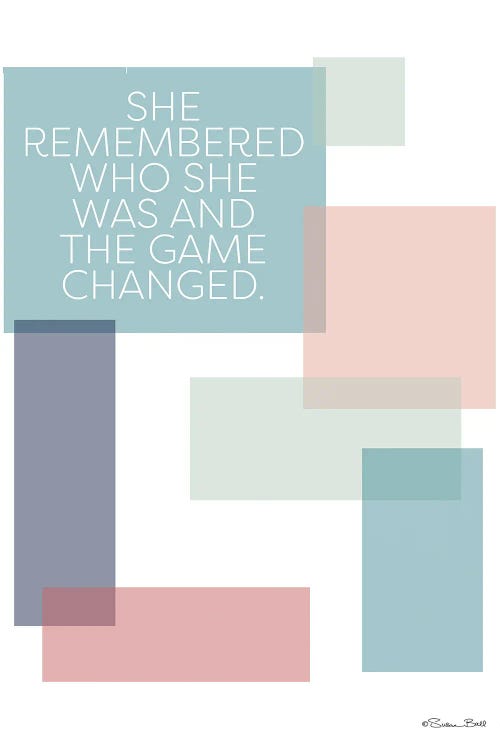 Game Changed by Susan Ball wall art