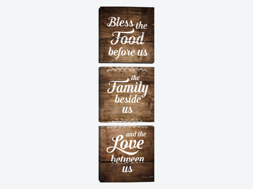 Bless The Food Before Us by Susan Ball 3-piece Art Print