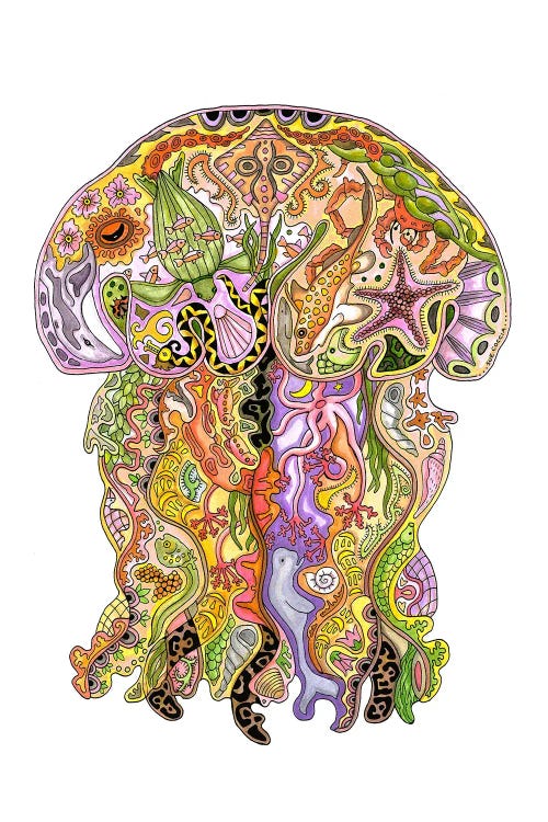Jellyfish Spirit by Sue Coccia wall art
