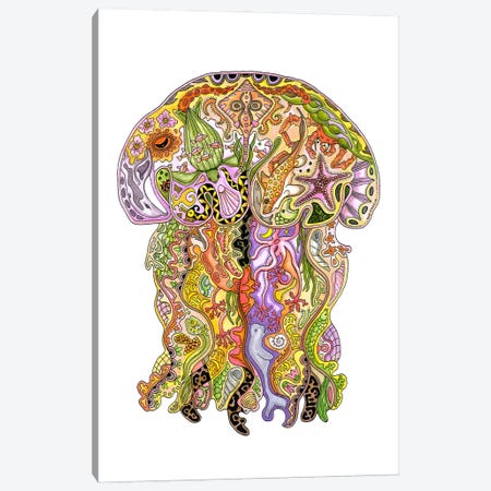 Jellyfish Spirit Canvas Print #SUC102} by Sue Coccia Canvas Print
