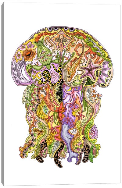 Jellyfish Spirit Canvas Art Print - Sue Coccia