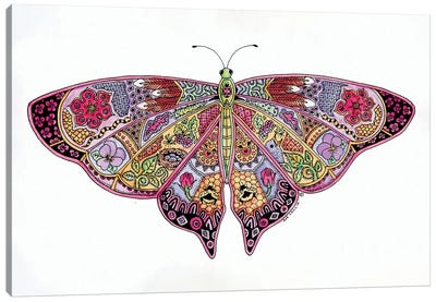 Butterfly Canvas Art Print - Ladybug Art