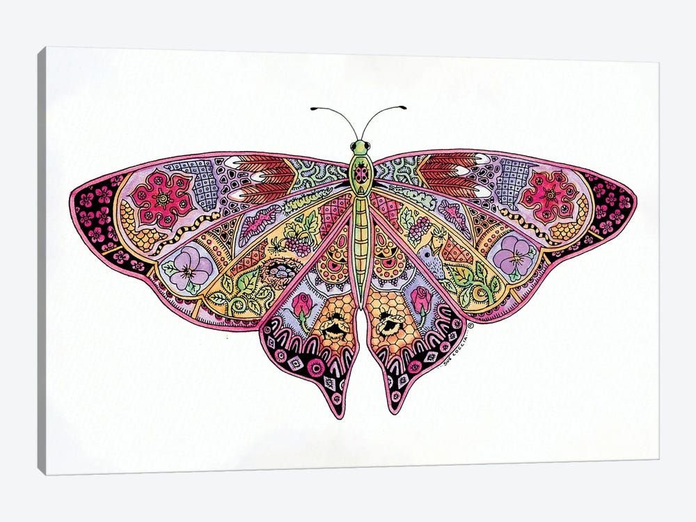 Butterfly by Sue Coccia 1-piece Canvas Print