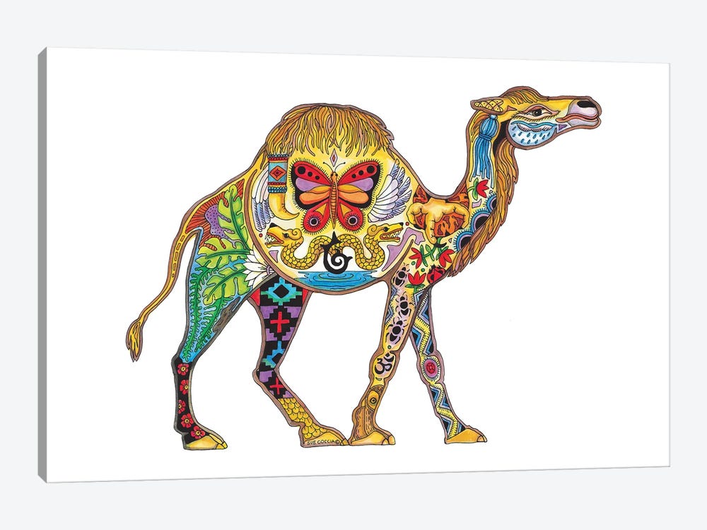 Camel by Sue Coccia 1-piece Canvas Art Print