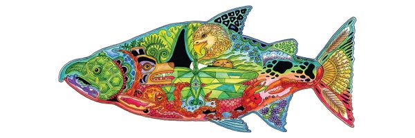 Fish: Chinook by Sue Coccia