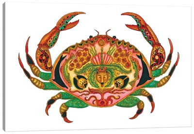 Crab Canvas Art Print - Ladybug Art