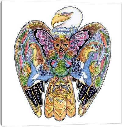 Eagle Canvas Art Print - Ladybug Art