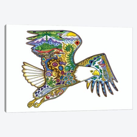 Bald Eagle Canvas Print #SUC2} by Sue Coccia Canvas Artwork
