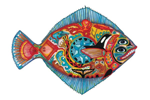 Ladybugs: Halibut by Sue Coccia