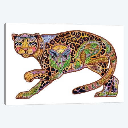 Jaguar Canvas Print #SUC43} by Sue Coccia Canvas Print