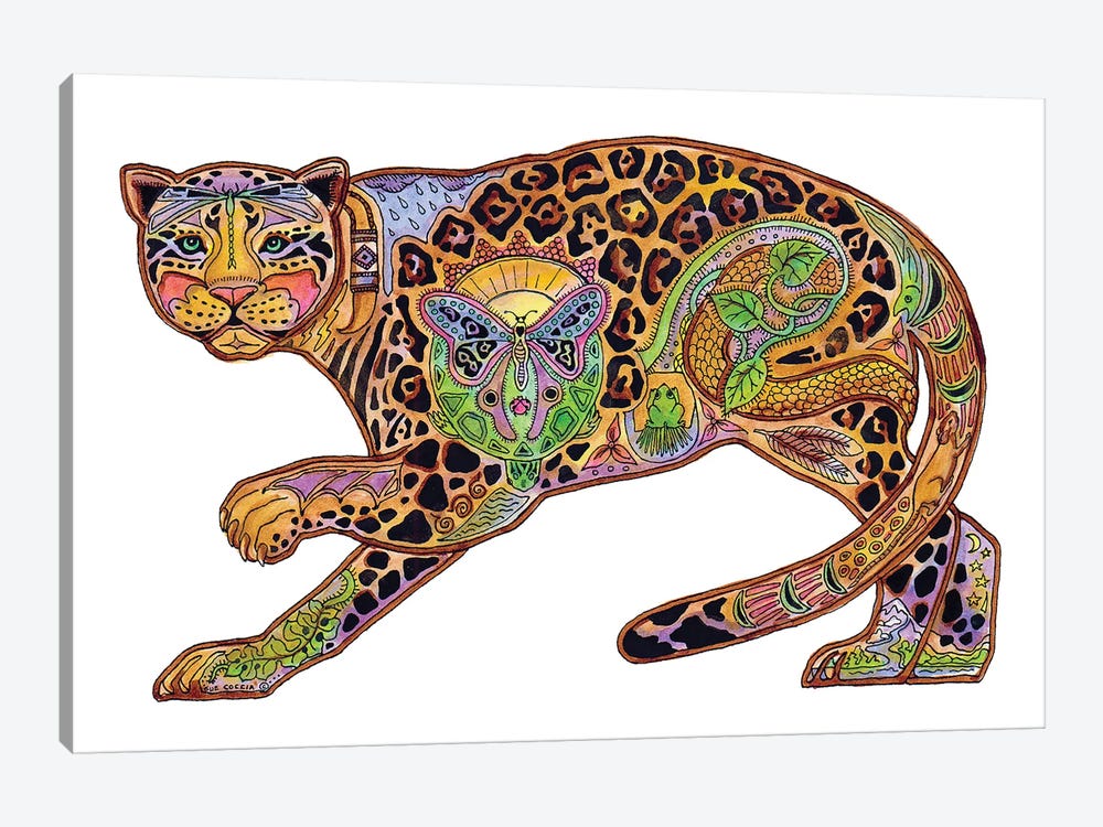 Jaguar by Sue Coccia 1-piece Canvas Art Print