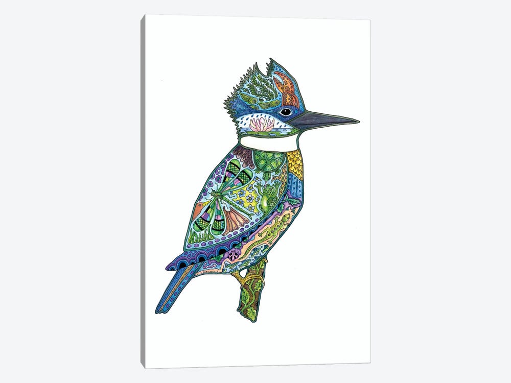 Kingfisher by Sue Coccia 1-piece Canvas Wall Art