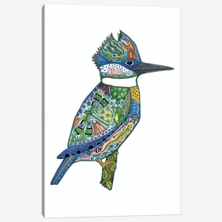 Kingfisher Canvas Print #SUC44} by Sue Coccia Canvas Wall Art