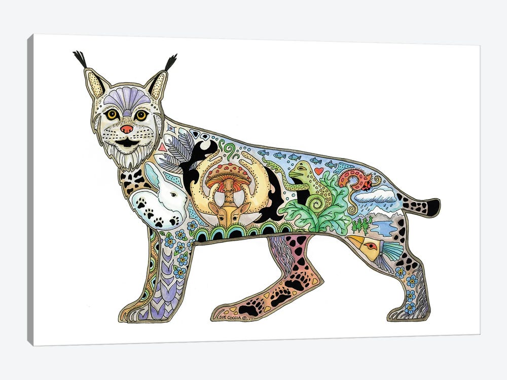 Lynx by Sue Coccia 1-piece Canvas Art Print
