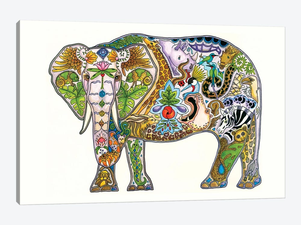 Mabula Elephant by Sue Coccia 1-piece Canvas Print