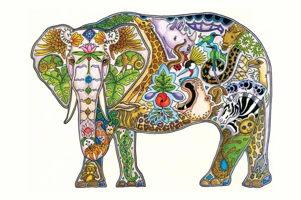 Embellished Animals: Mabula Elephant by Sue Coccia