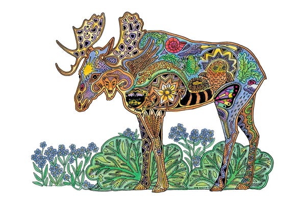 Embellished Animals: Moose by Sue Coccia