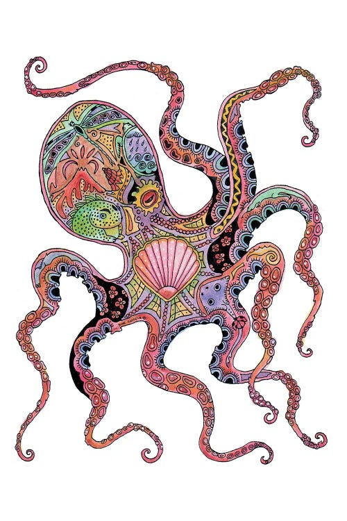 Octopus by Sue Coccia wall art