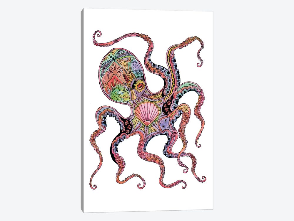 Octopus by Sue Coccia 1-piece Canvas Print