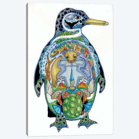 Penguin Canvas Print #SUC62} by Sue Coccia Canvas Print