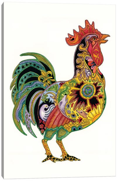 Rooster Canvas Art Print - Sue Coccia
