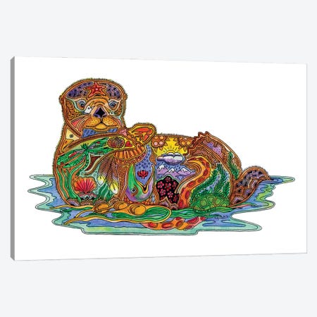 Sea Otter Canvas Print #SUC77} by Sue Coccia Canvas Print