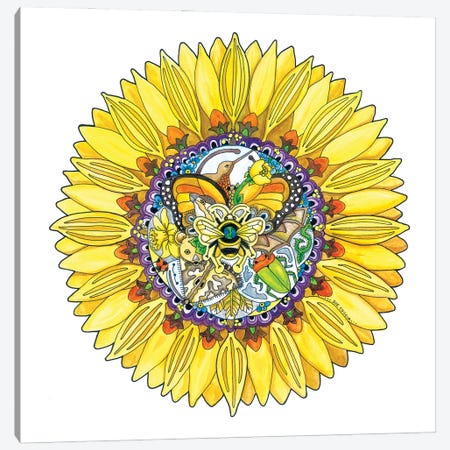 Sunflower Canvas Print #SUC85} by Sue Coccia Canvas Artwork
