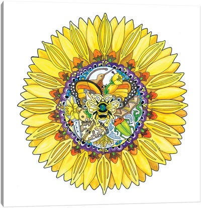 Sunflower Canvas Art Print - Sue Coccia