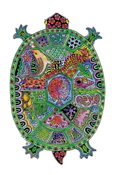 Embellished Animals: Turtle by Sue Coccia