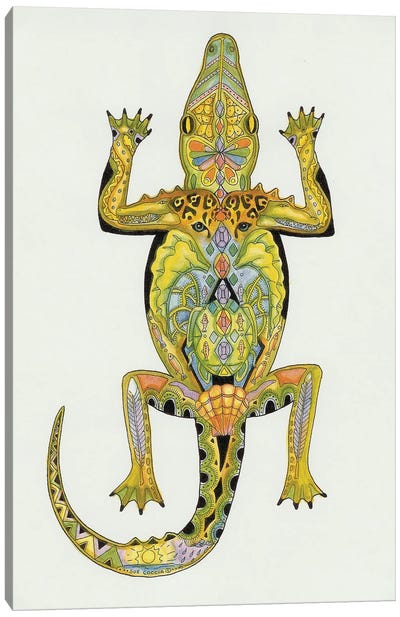 Alligator Canvas Art Print - Ladybug Art
