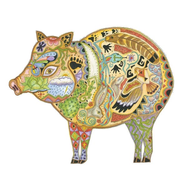 Pigs: Javelina by Sue Coccia