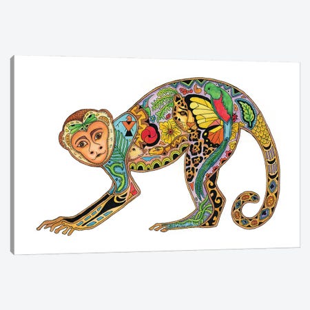 Monkey Canvas Print #SUC99} by Sue Coccia Canvas Art