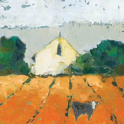 Lengers Barn by Sue Jachimiec framed canvas print