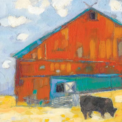 Schullsburg Barn by Sue Jachimiec framed canvas print