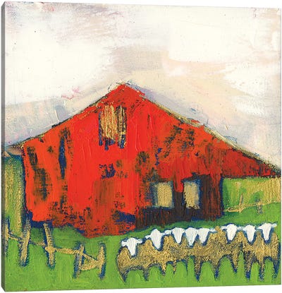 Rice Barn Canvas Art Print - Sue Jachimiec