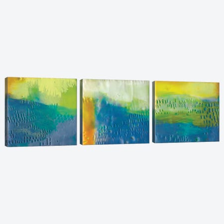 Southern Shores Triptych Canvas Print Set #SUE3HSET002} by Sue Jachimiec Canvas Artwork
