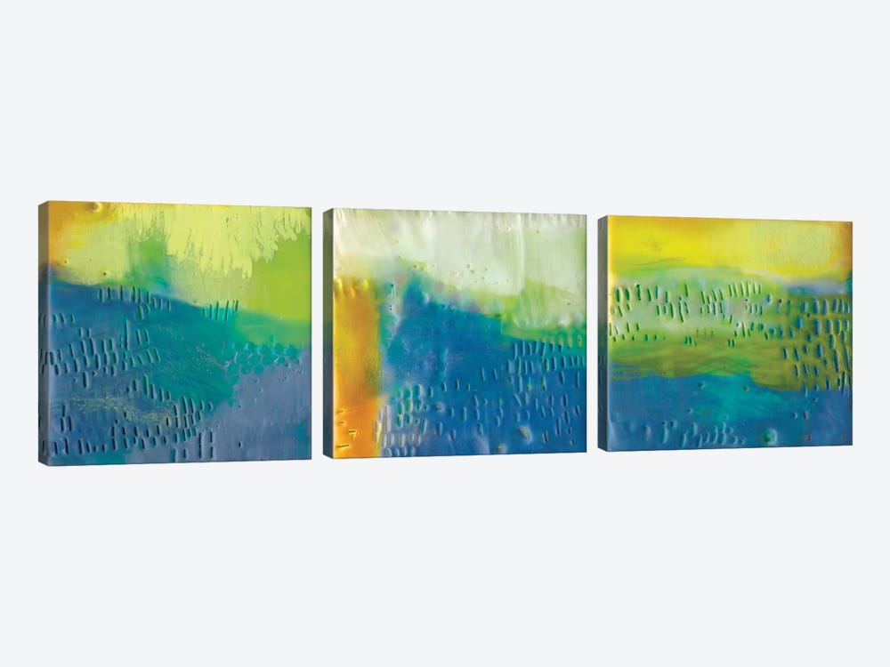 Southern Shores Triptych by Sue Jachimiec 3-piece Canvas Print